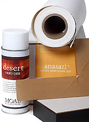 24" x 5' Moab Anasazi Canvas Satin, Bright White Sample Roll  (1.5m)