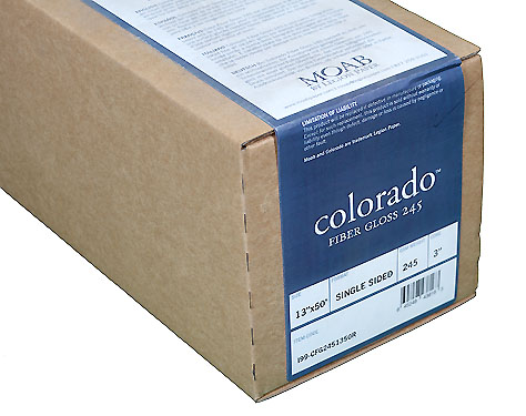 13" x 50' Moab Colorado Fiber Gloss 245gsm Roll