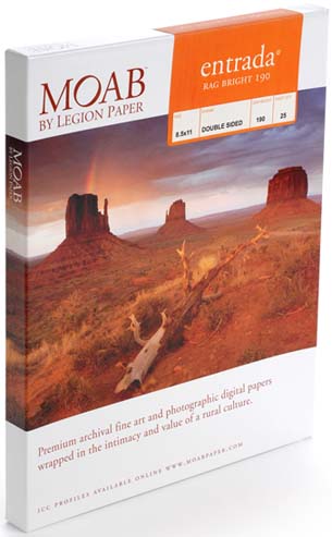 13" x 19" (A3+) Moab Entrada Bright 190 (25 Sheet Pack)