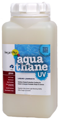 Gloss 1.0L, InkjetPro Aquathane-UV, Tough, Durable Liquid Laminate