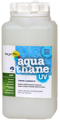 Matt 1.0L, InkjetPro Aquathane-UV, Tough, Durable Liquid Laminate